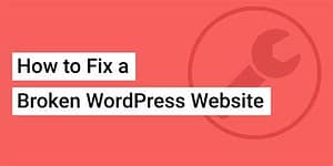 How to fix wordpress site